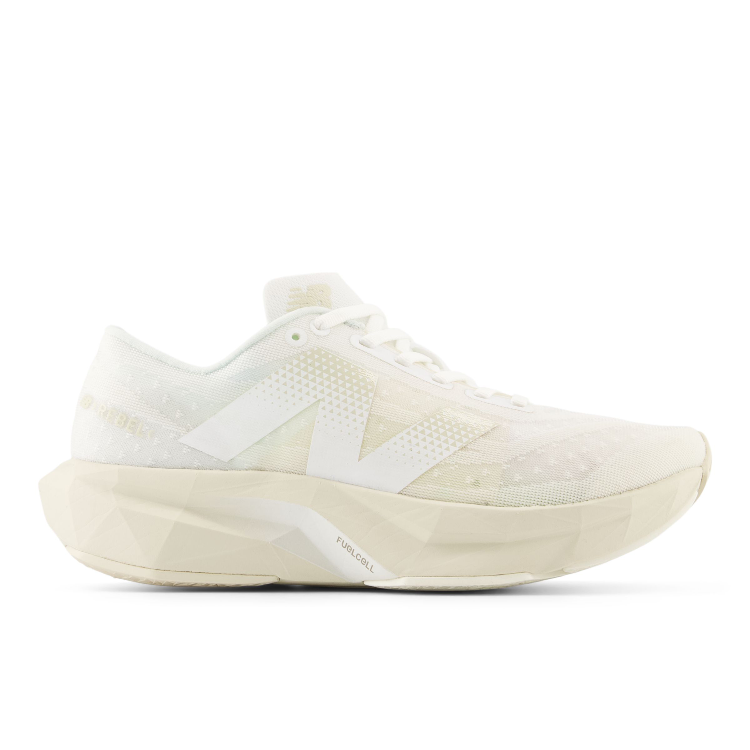 뉴발란스 New Balance FuelCell Rebel v4,White with Linen and Sea Salt