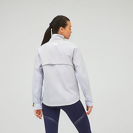 More Mile Reflective Womens Running Jacket Blue 