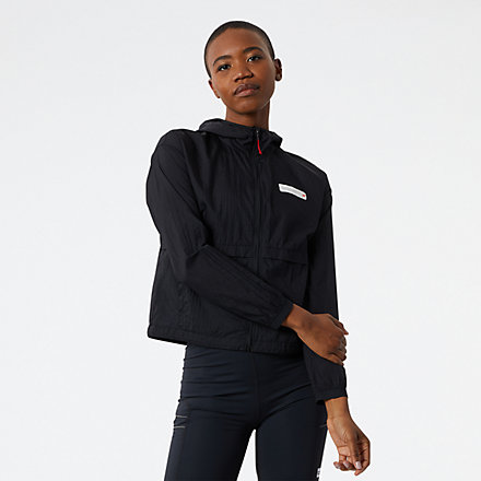 NB New Balance x District Vision Impact Run Packable Jacket, WJ13290BK image number null
