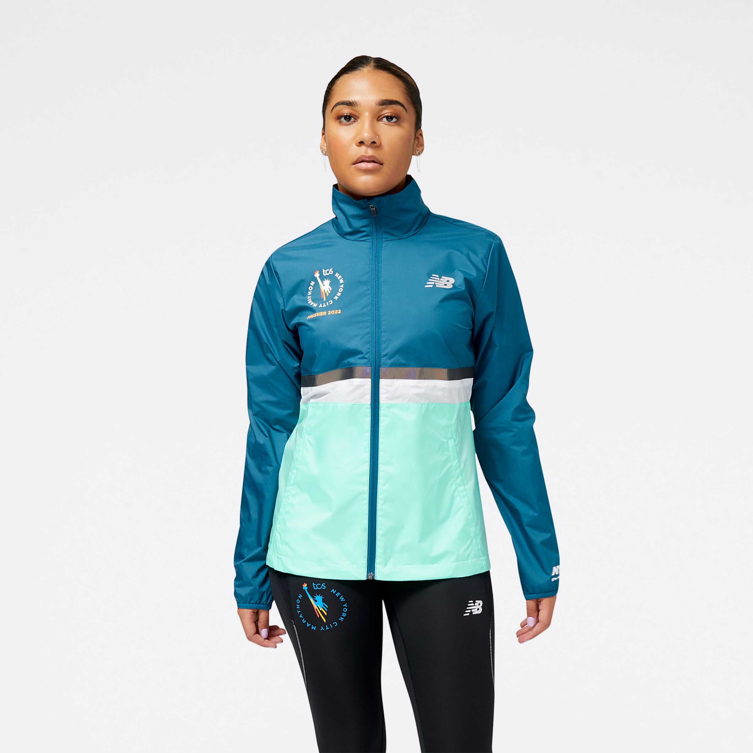 

New Balance Women's NYC Marathon Finisher Jacket Green - Green