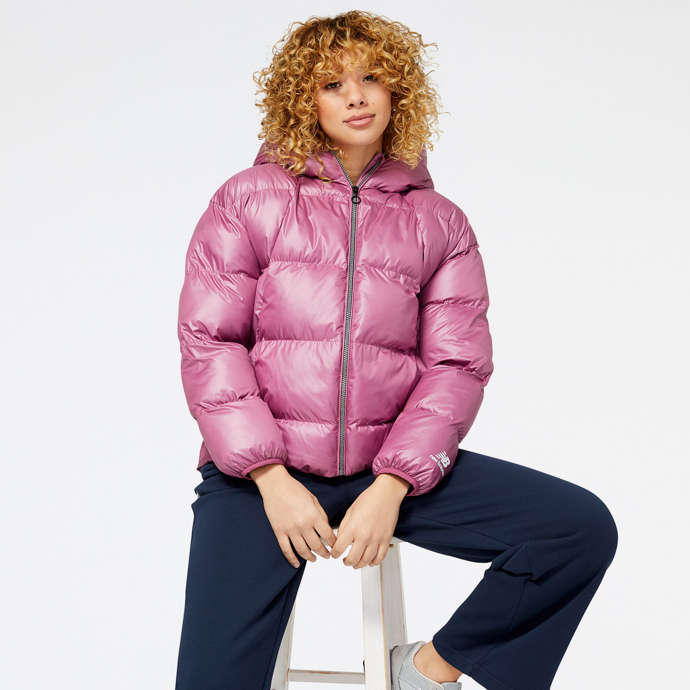 New balance puffer tech jacket women's store