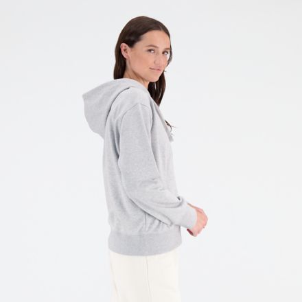 NB Essentials Stacked Logo Full Zip Hoodie