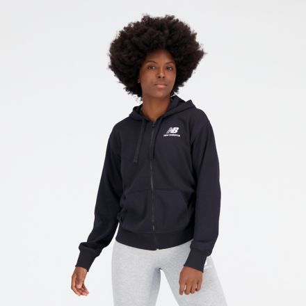 NB Essentials Stacked Logo Full Zip Hoodie