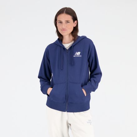Sudadera con capucha NB Essentials Stacked Logo Full Zip