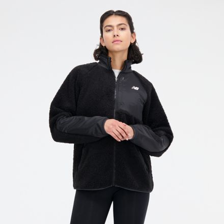 Sherpa jacket black outlet womens