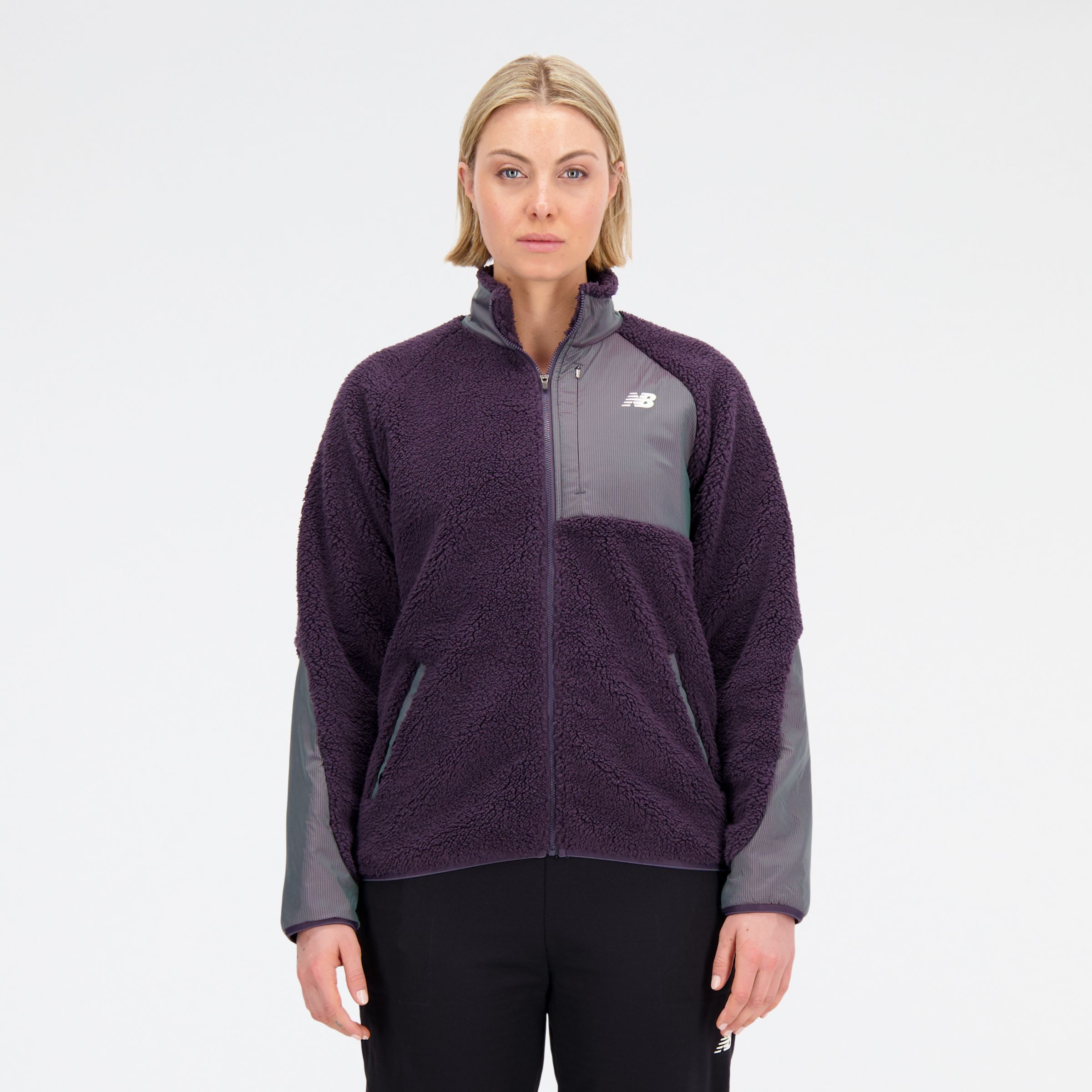 

New Balance Women's Q Speed Sherpa Jacket Purple - Purple