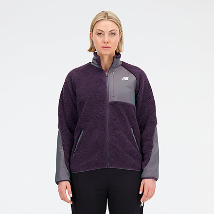New Balance Q Speed Sherpa Jacket, WJ33285ILL image number null