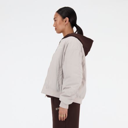 Women's Linear Heritage Woven Bomber Jacket - New Balance