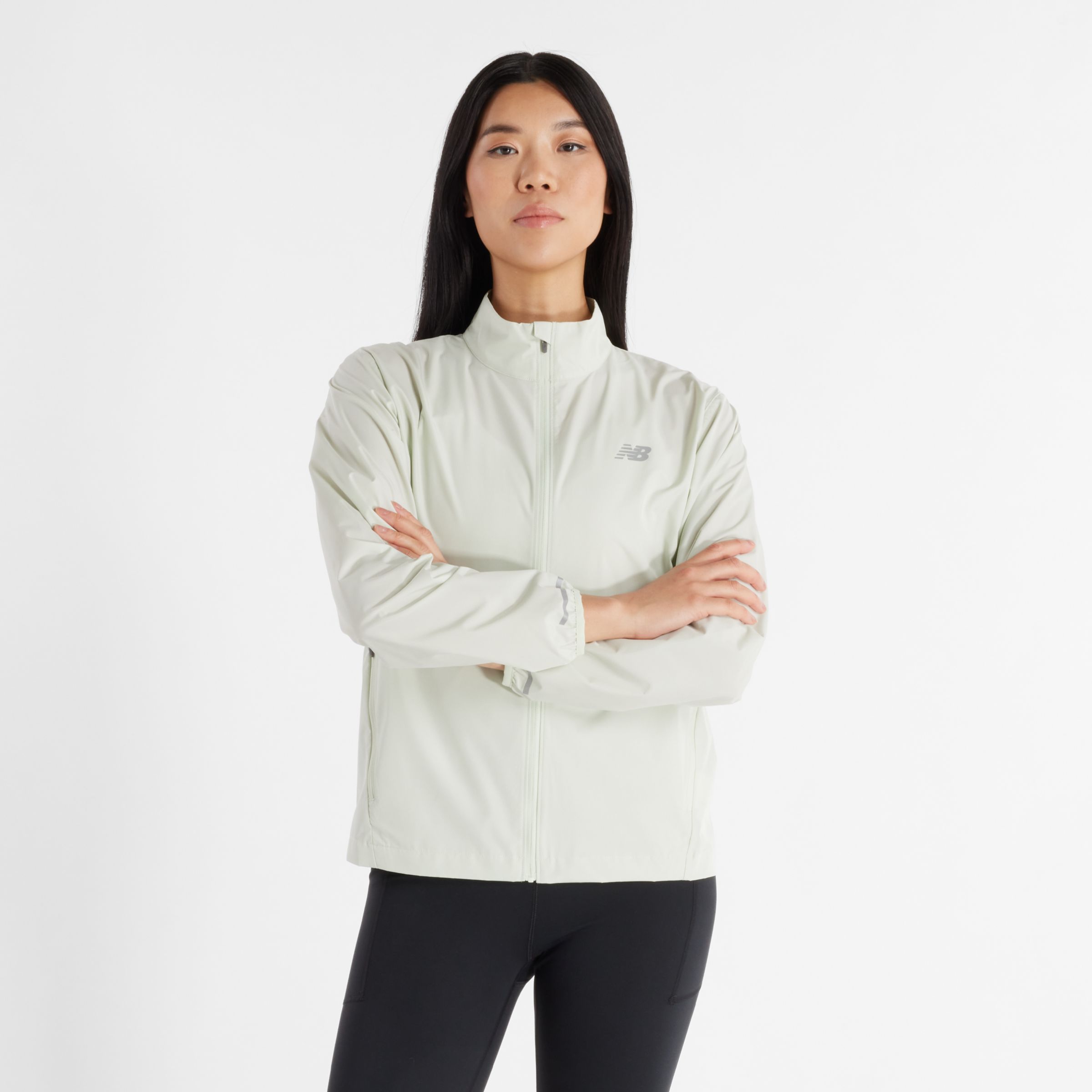 

New Balance Women's Sport Essentials Reflective Jacket Green - Green