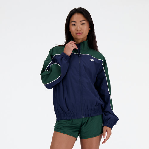 Shop New Balance Women's Sportswear's Greatest Hits Woven Jacket In Blue