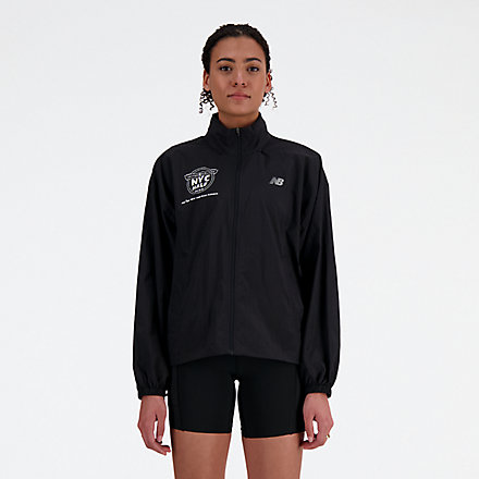 New Balance United Airlines NYC Half Athletics Packable Jacket, WJ41553CBK image number null