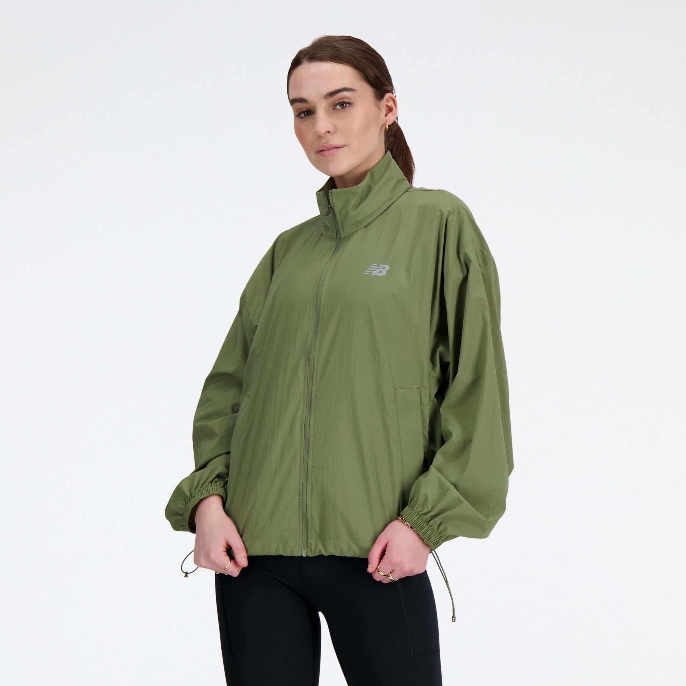 

New Balance Women's Athletics Packable Jacket Green - Green