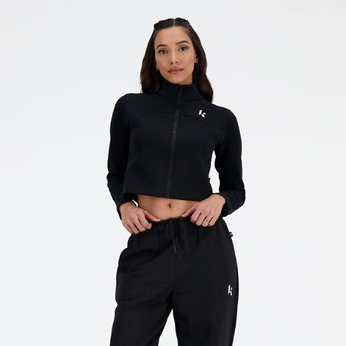 Shop New Balance Women's Klutch X Nb Full Zip Jacket In Black