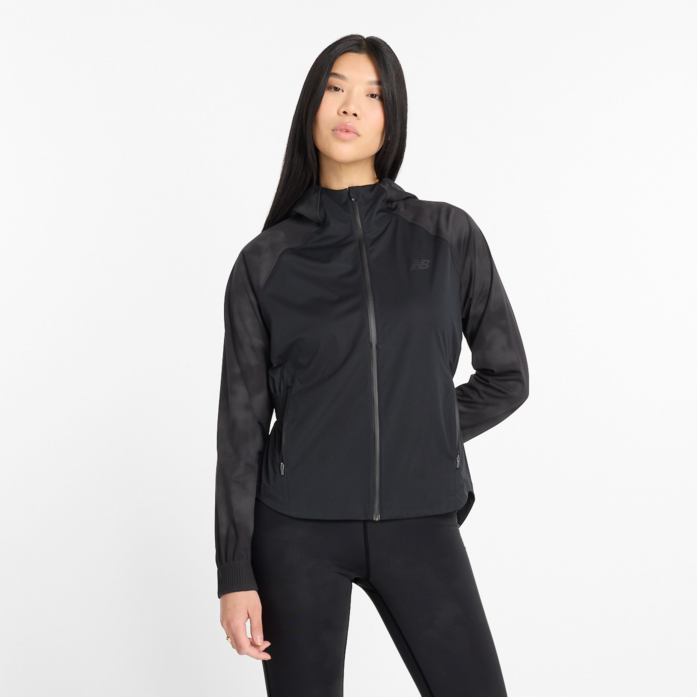 

New Balance Women's Reflective Woven Jacket Black - Black