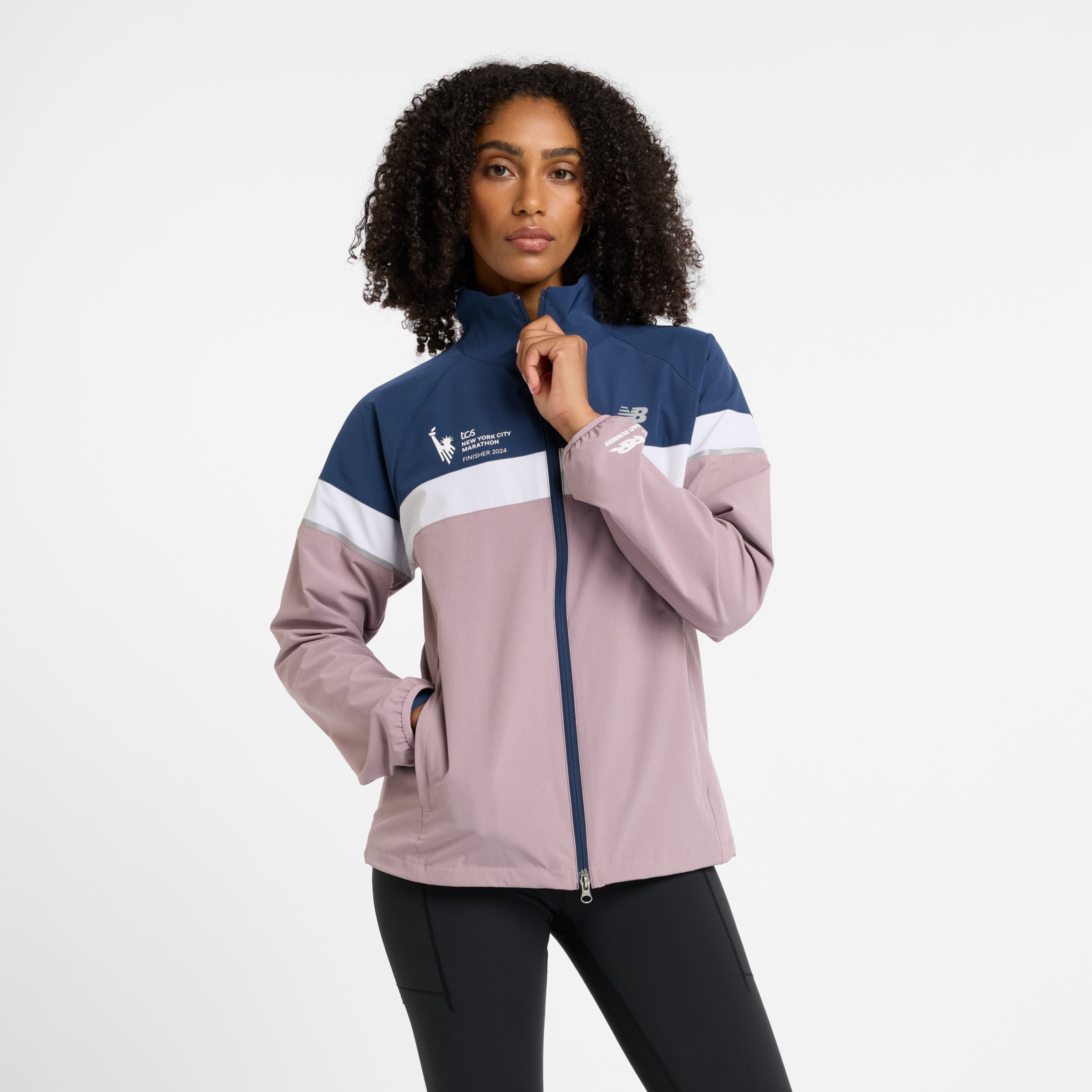 

New Balance Women's NYC Marathon Finisher Jacket Purple - Purple