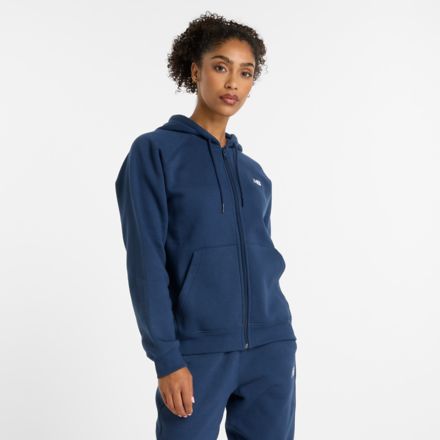Sport Fleece Logo Full Zip 上衣, 經典灰, WJ43525NNY