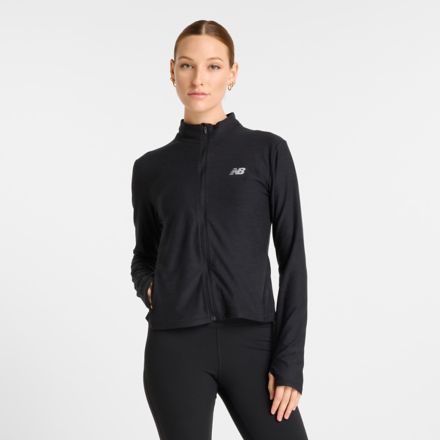 Space Dye Full Zip 外套, 麻黑, WJ51100BKH