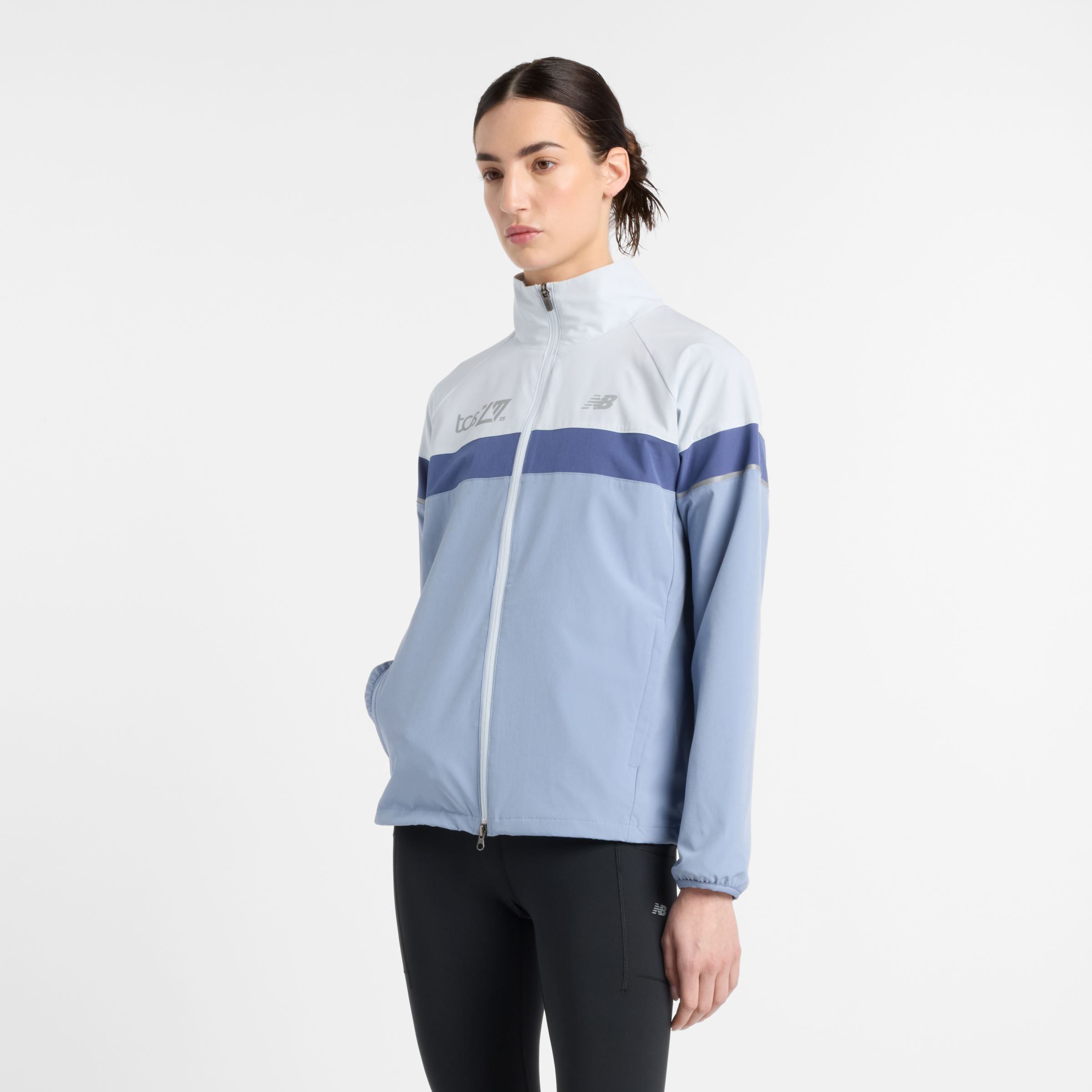 New Balance Donna London Edition Marathon Jacket, Politessuto, Taglia S