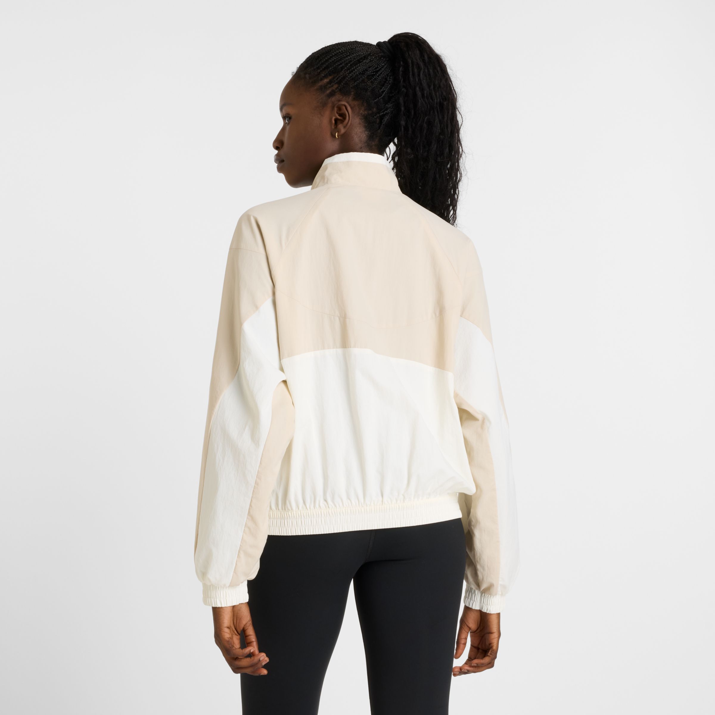 Veste contrast&eacute;e en tissu