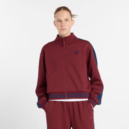 Post Season Pique Track Jacket, MONARCH BURGUNDY, WJ53505MHB