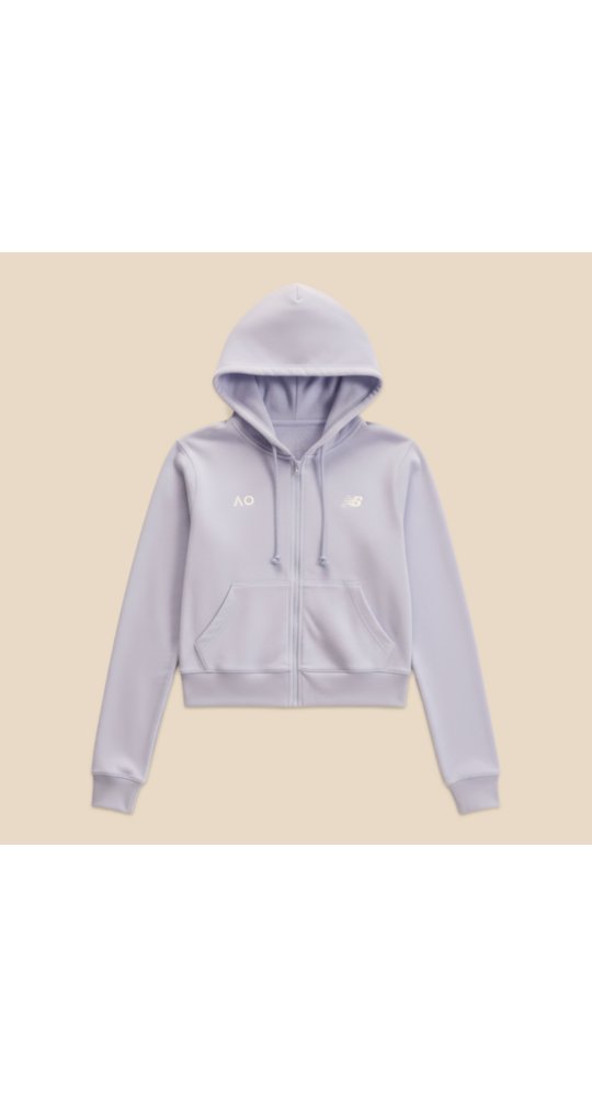 New Balance Australian Open Coastal Fleece Full Zip in Daybreak