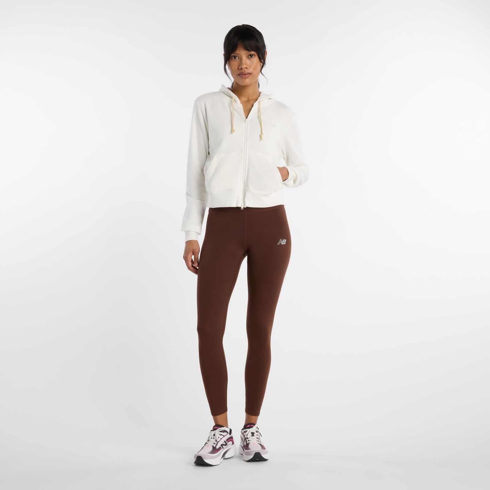 Женские худи New Balance Coastal Fleece Full Zip — фото 2