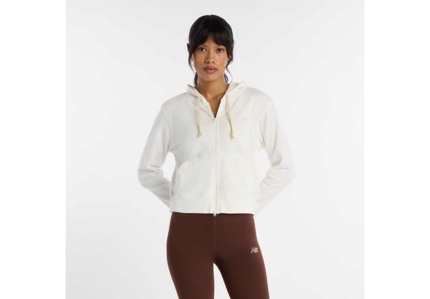 New Balance Coastal Fleece Full Zip in Sea Salt — photo 1 of 1