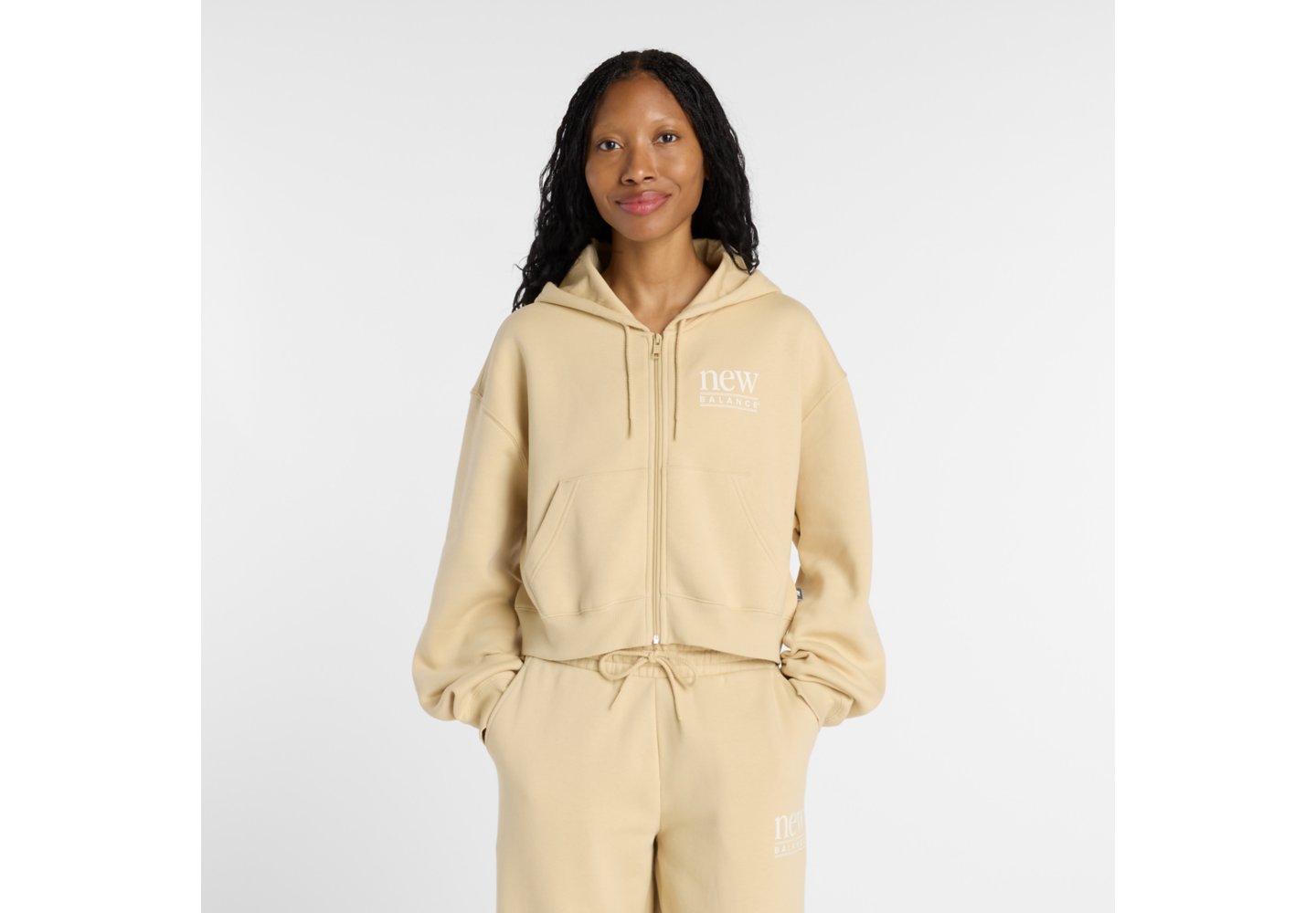 New Balance Reimagined Fleece Full Zip in Toasted Sesame — photo 1 of 1