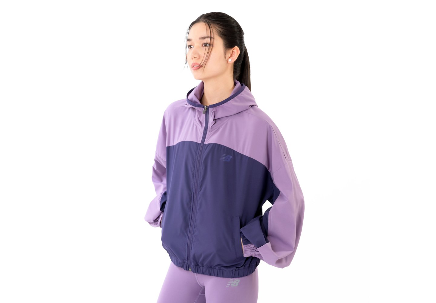 New Balance Sport Woven Jacket in Boysenberry With Sea Salt — photo 1 of 1