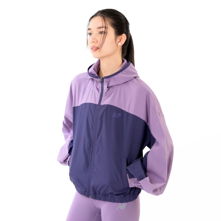 New Balance Women's Sport Woven Jacket (Size: 2XL, Boysenberry With Sea Salt)