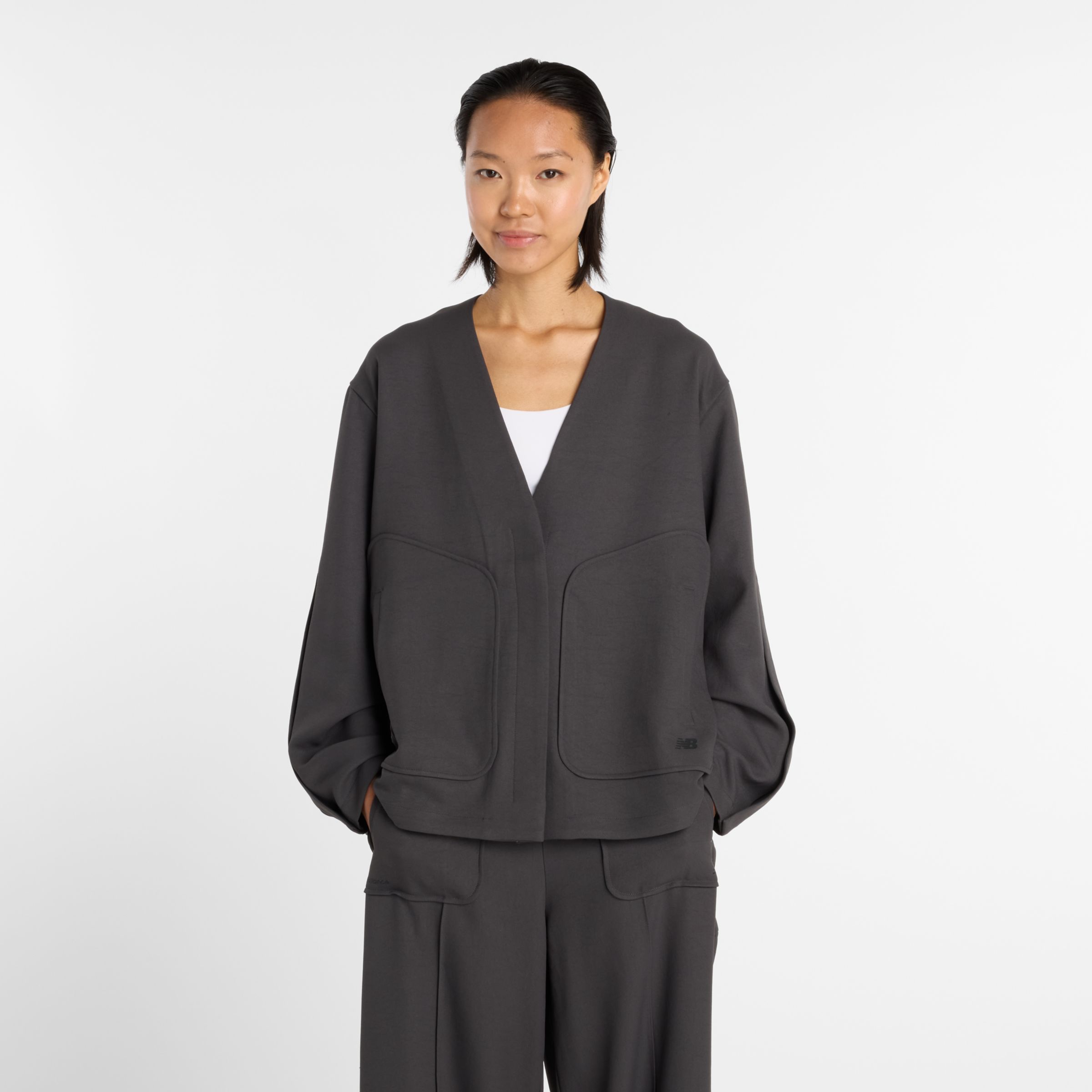 NB GREY ノーカラージャケット