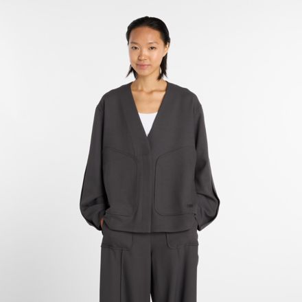 NB GREY ノーカラージャケット, FADED BLACK, WJ61784LABR