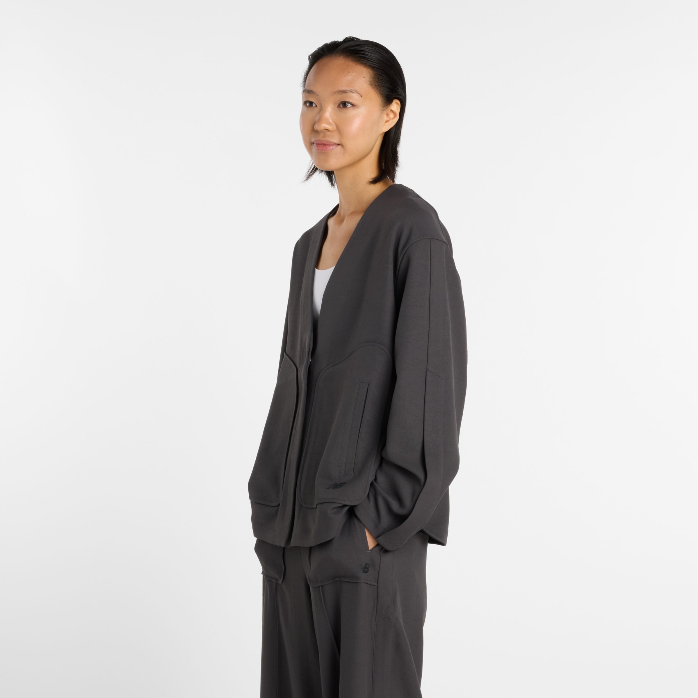 NB GREY ノーカラージャケット