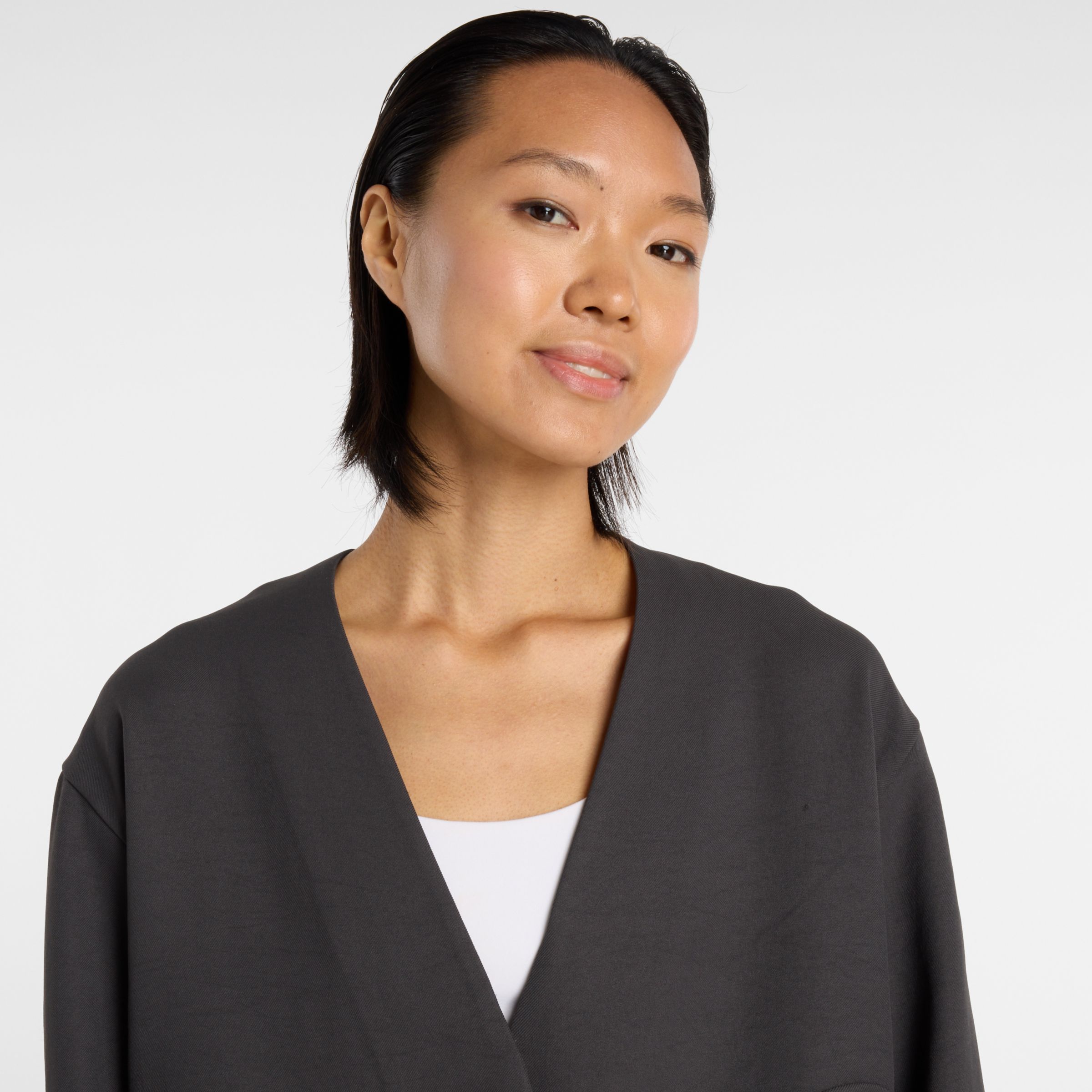 NB GREY ノーカラージャケット