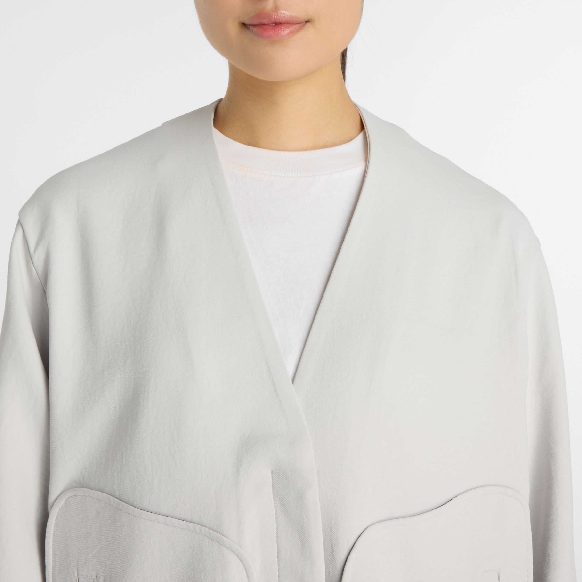 NB GREY ノーカラージャケット