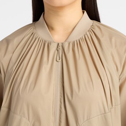 NB GREY Light Weight Jacket, STONEWARE with Brown, WJ61946CSOT