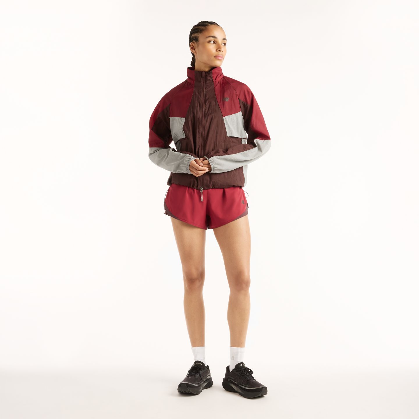 Женская куртка New Balance RC, цвет: Коричневый / Красный — фото 2