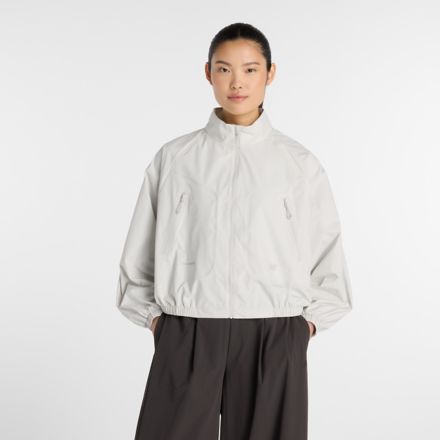 NB GREY Stand Collar Jacket, 黑, WJ61K7P0GYM