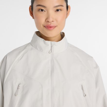 NB GREY Stand Collar Jacket, 黑, WJ61K7P0GYM