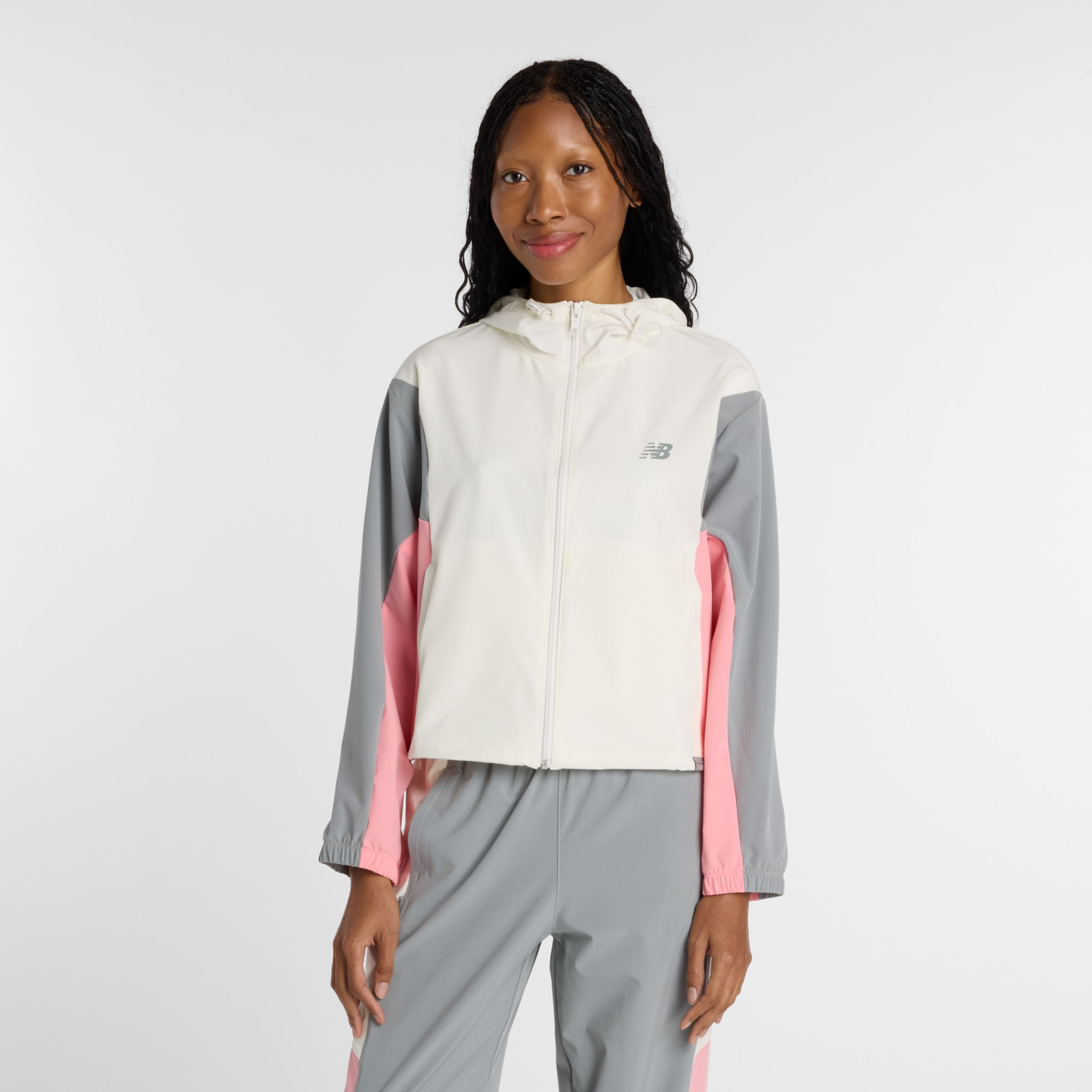 ウーブンフーデッドジャケット