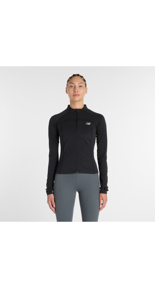New Balance NB Harmony Fitted Full Zip in Black