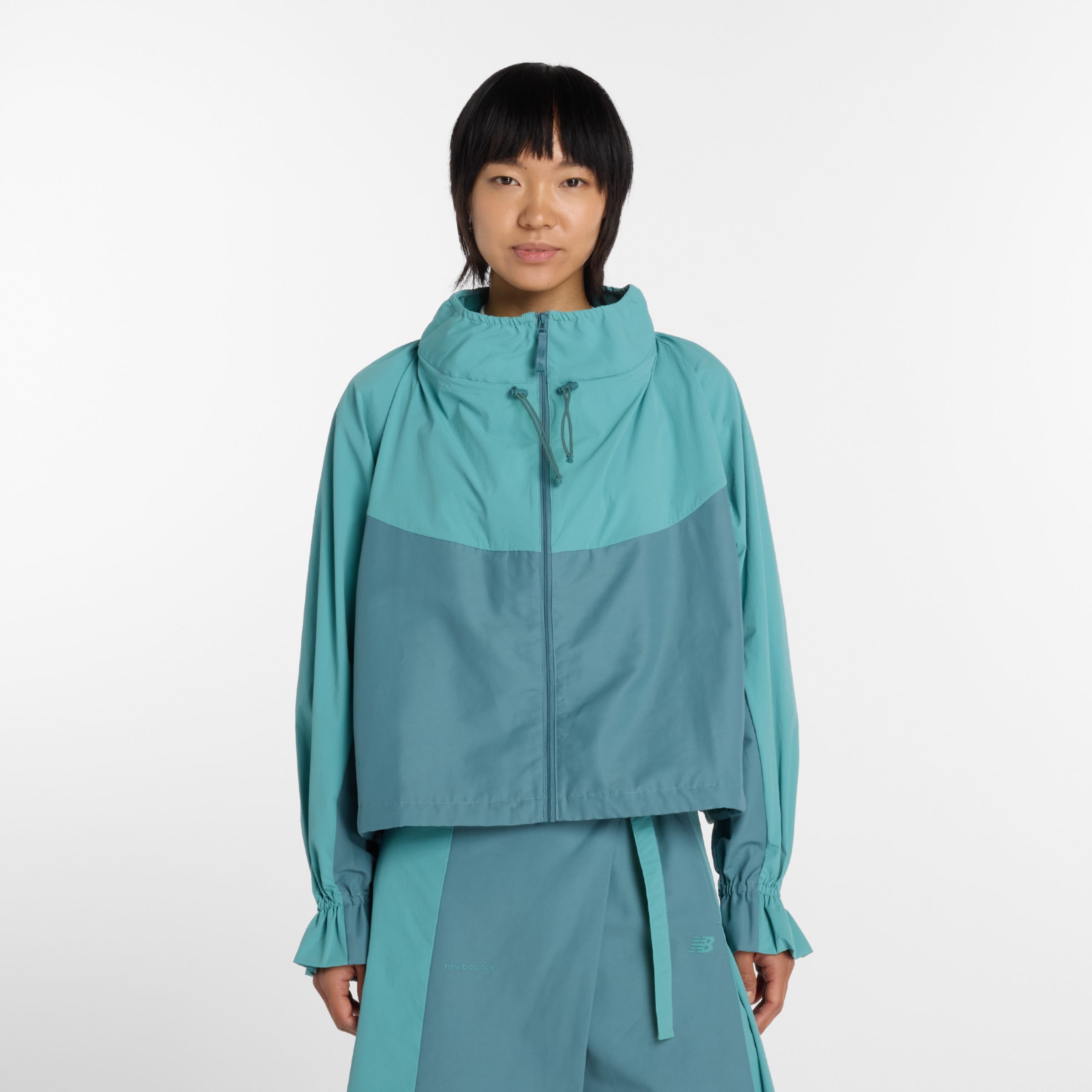 NB GREY カラーブロックジャケット