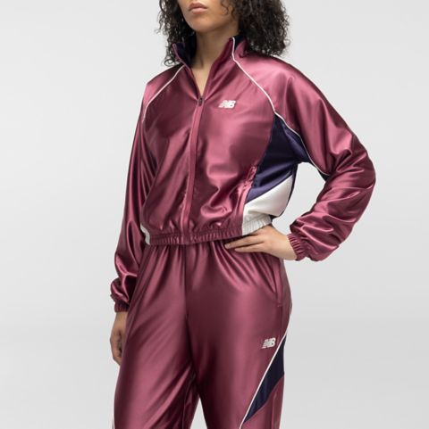 Женская куртка New Balance Basketball Track Jacket, цвет: Scorpio
