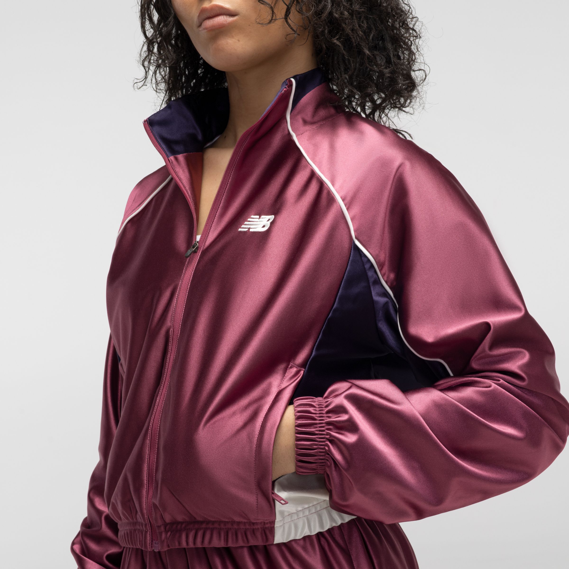 New Balance Basketball Track Jacket, WJ62B1GSSOO