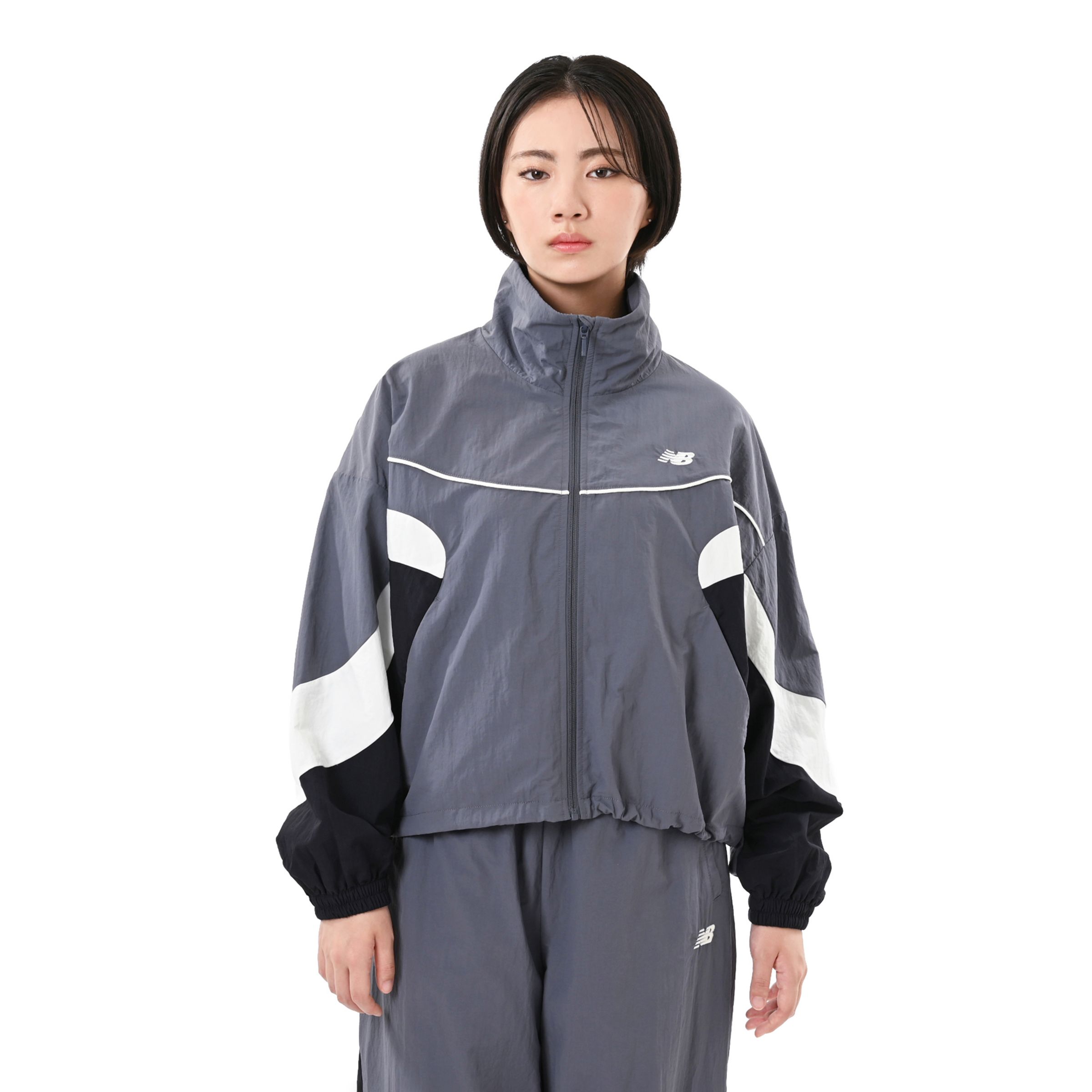 New Balance ウィメンズタスランナイロンウーブンジャケット, WJ62E4C6ITE