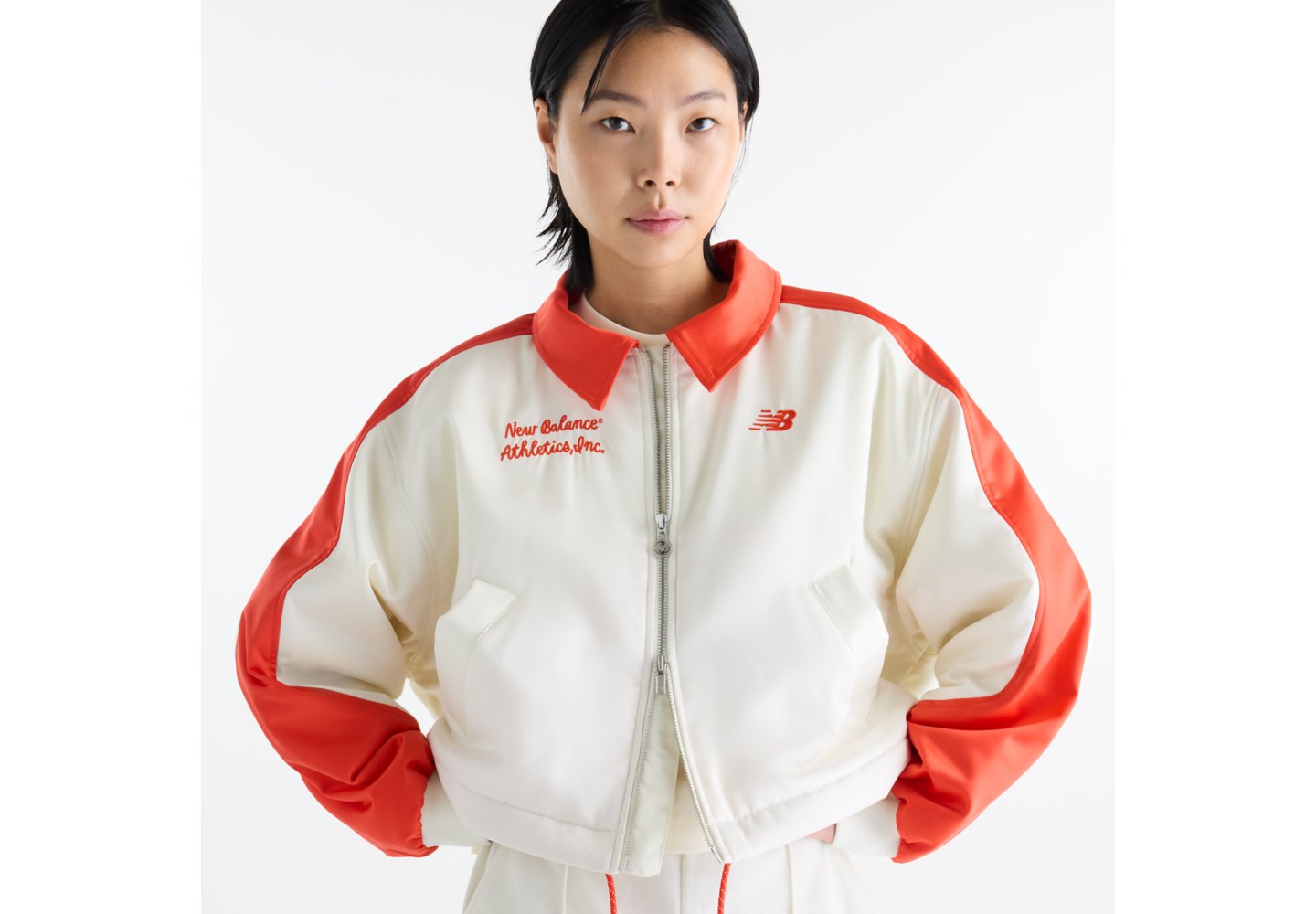 New Balance Sport Legacy Stadium Jacket in Angora — photo 1 of 1