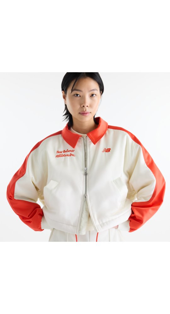 New Balance Sport Legacy Stadium Jacket in Angora