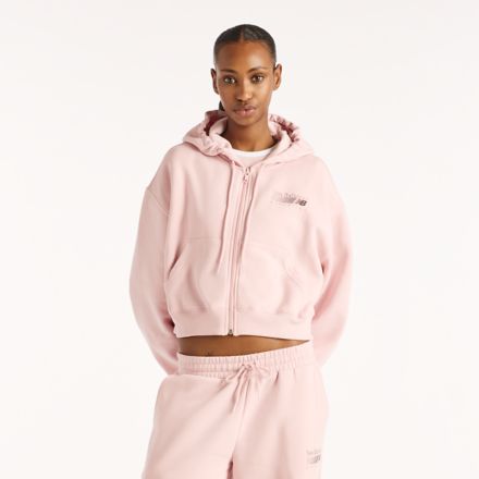 Trackside Fleece Full Zip, PINK CHALK, WJ62P2UPPHK