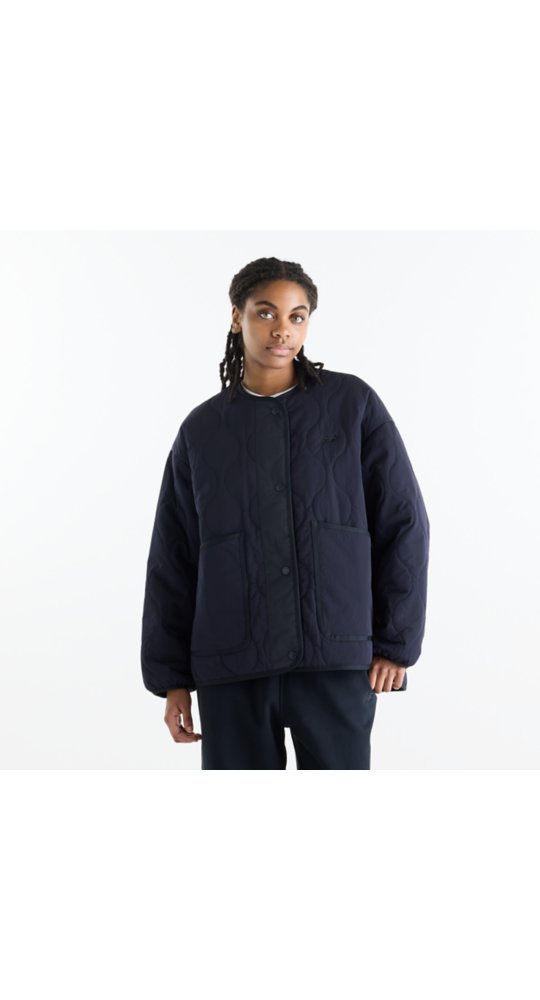 New Balance Quilted Bomber in Dark Night