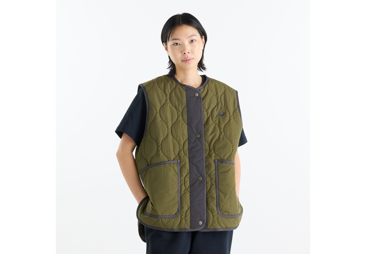 New Balance Quilted Vest in Wakame — photo 1 of 1